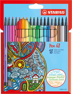 Fiber-Tip Pen STABILO Pen 68