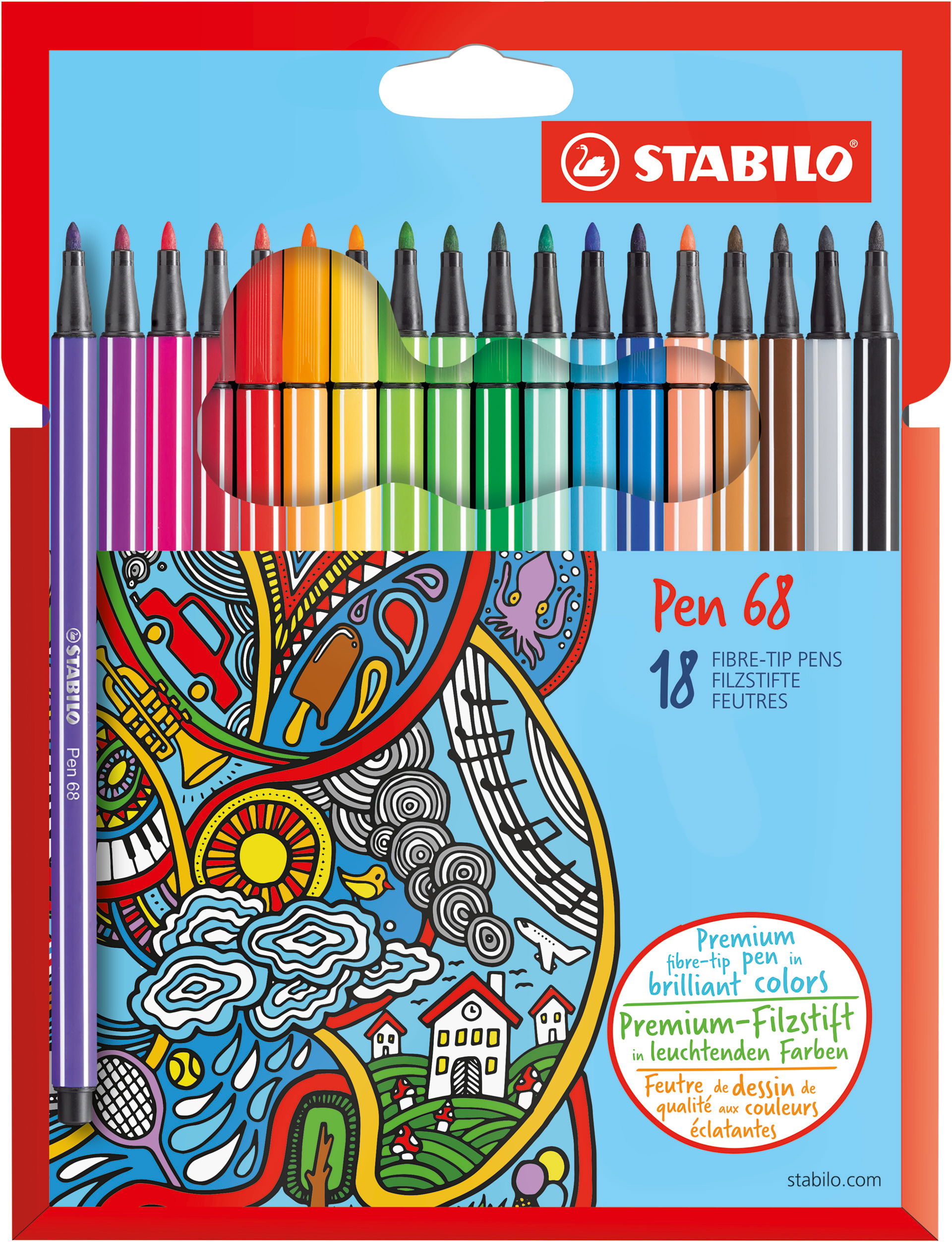 Fasermaler STABILO Pen 68