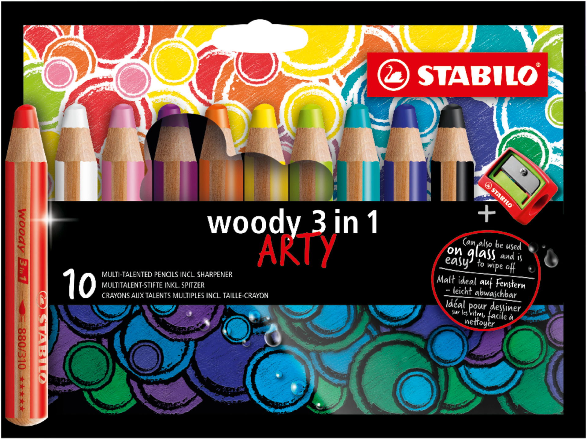 Matitone multiuso STABILO woody 3 in 1 Matite colorate STABILO woody 3 in 1 ARTY