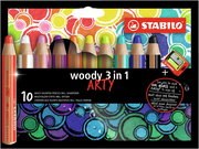 Crayons de couleurs STABILO woody 3 in 1 ARTY