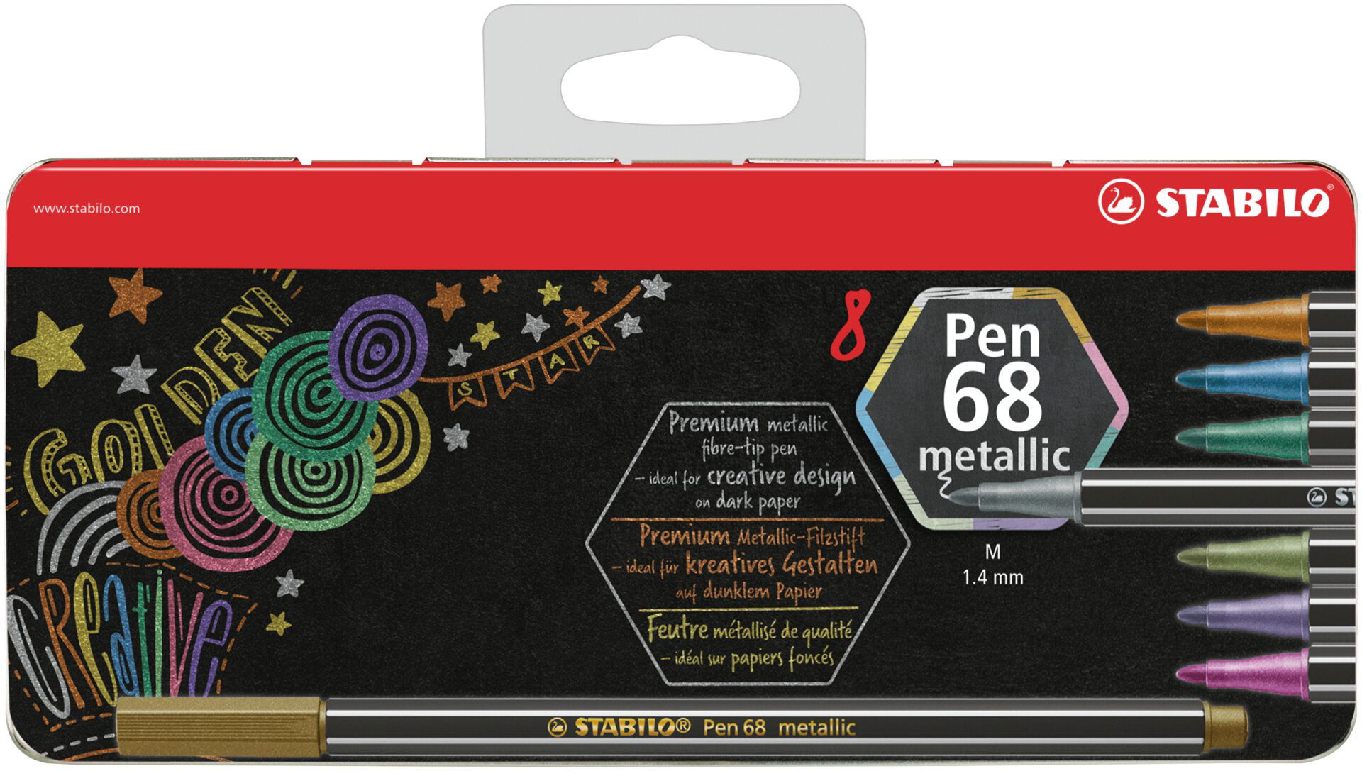 Feutres STABILO Pen 68 metallic
