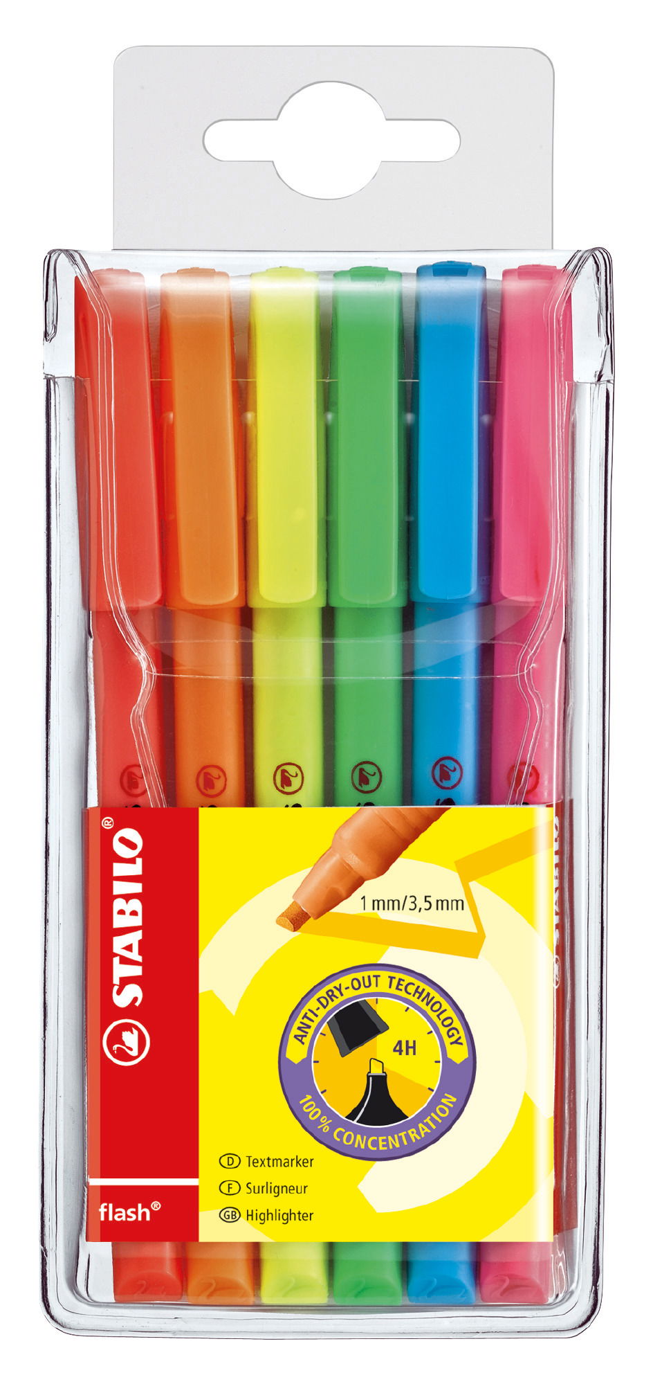 Highlighter STABILO flash