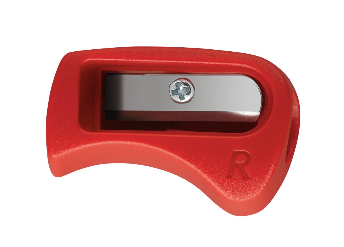 Roter Griffel, Kantenschutz, R-Gravur, Kleiner Handgriff, Metallklinge