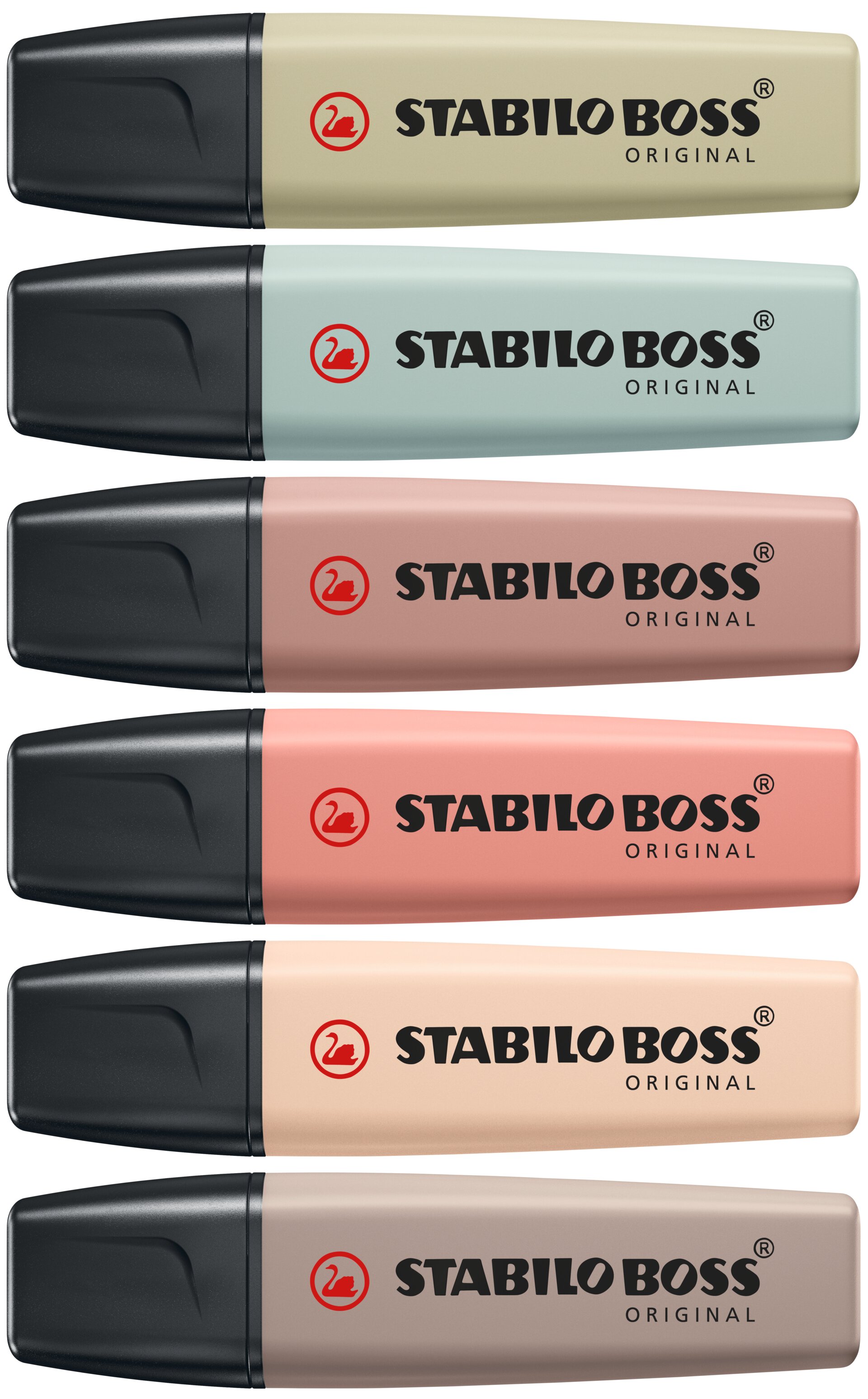 Fluorescente STABILO BOSS ORIGINAL NatureCOLORS Highlighter, Marker, Pastel colors, Stiftmarker, Chisel tip