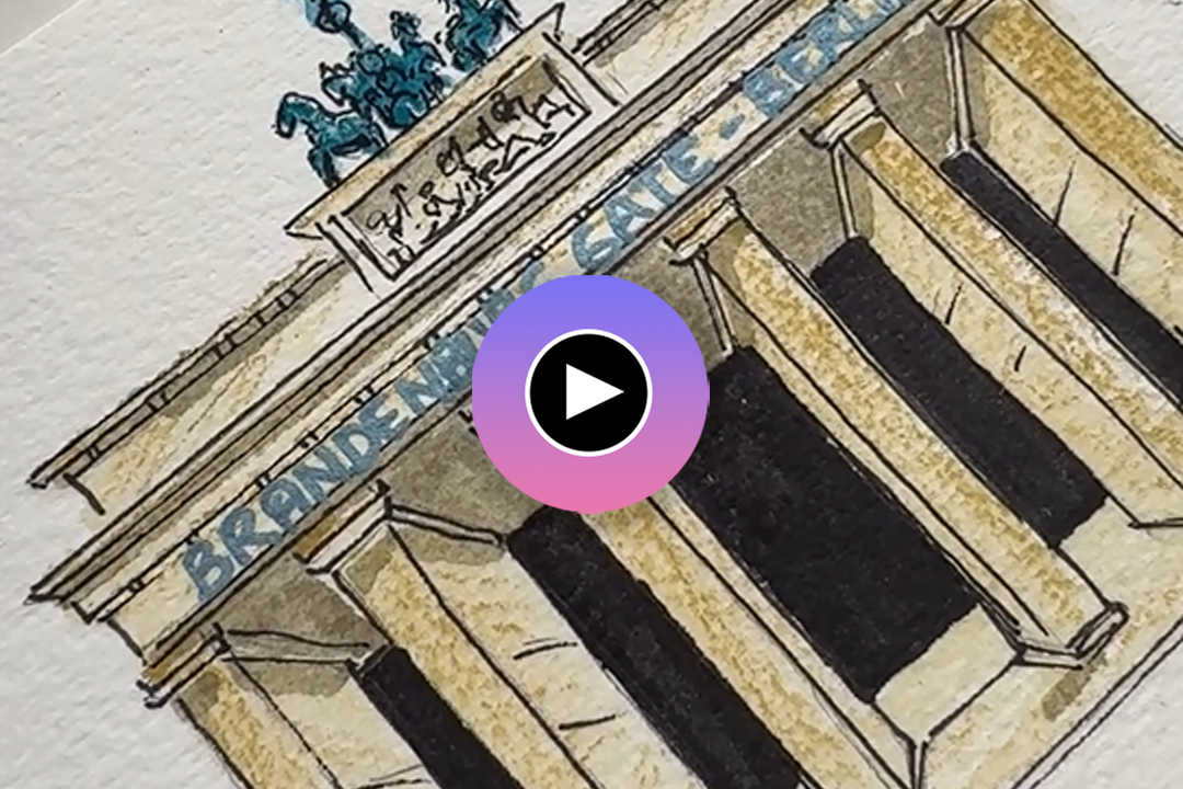 Brandenburger Tor Berlin Zeichnung