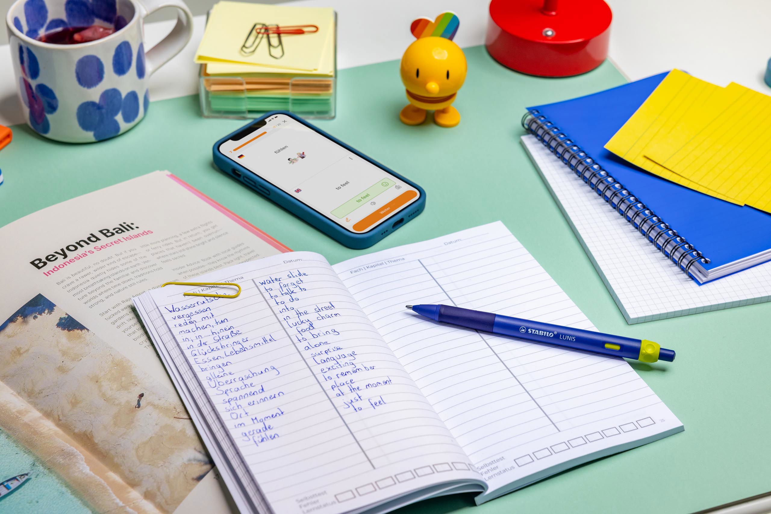 STABILO LUNIS ink close tisch