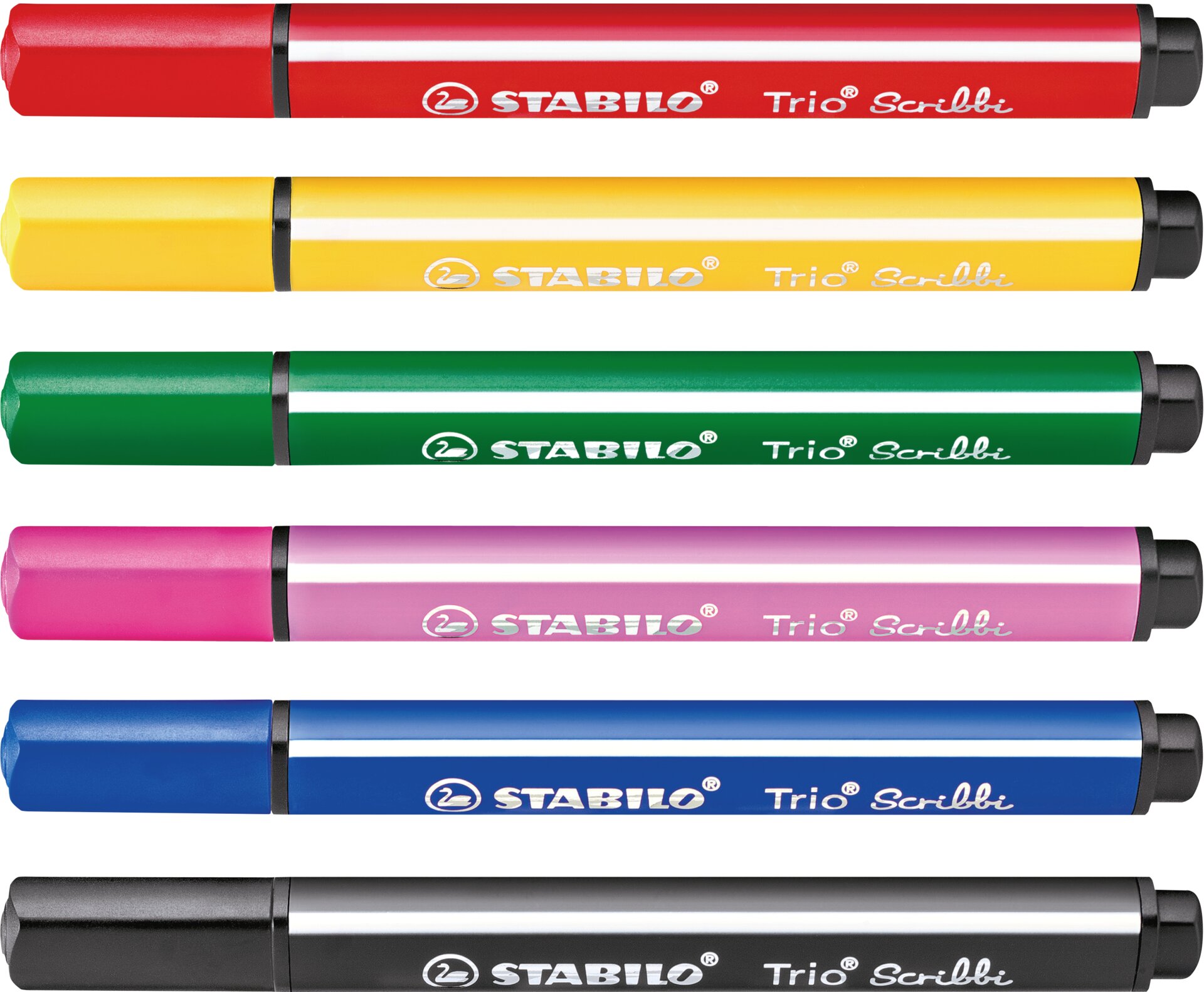 Stift, Kreidestift, Scribble, Trio, Stabilo