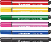 Marker, Kreidestifte, Stabilo Trio, Mehrfarbig, Stiftset