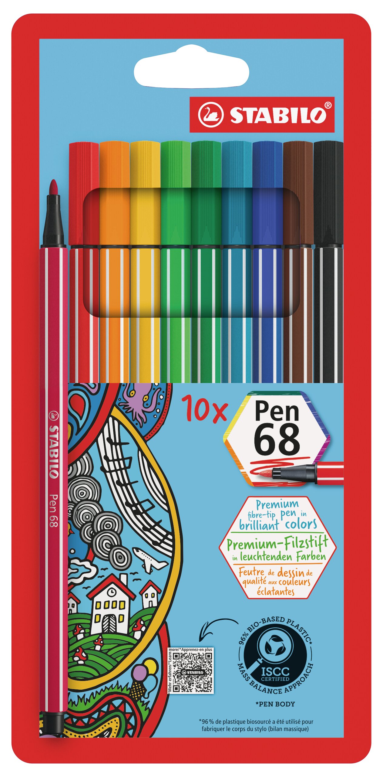 Feutre de dessin de qualité premium STABILO Pen 68 Feutres STABILO Pen 68