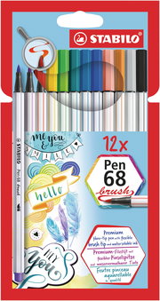 Fiber-Tip Pen STABILO Pen 68 brush