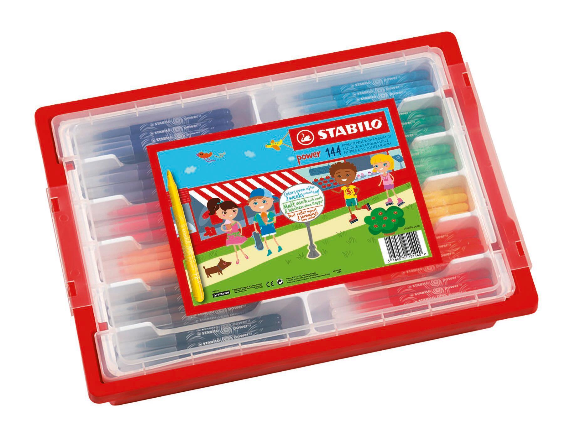 Viltstift met dikke punt STABILO power Viltstiften STABILO power