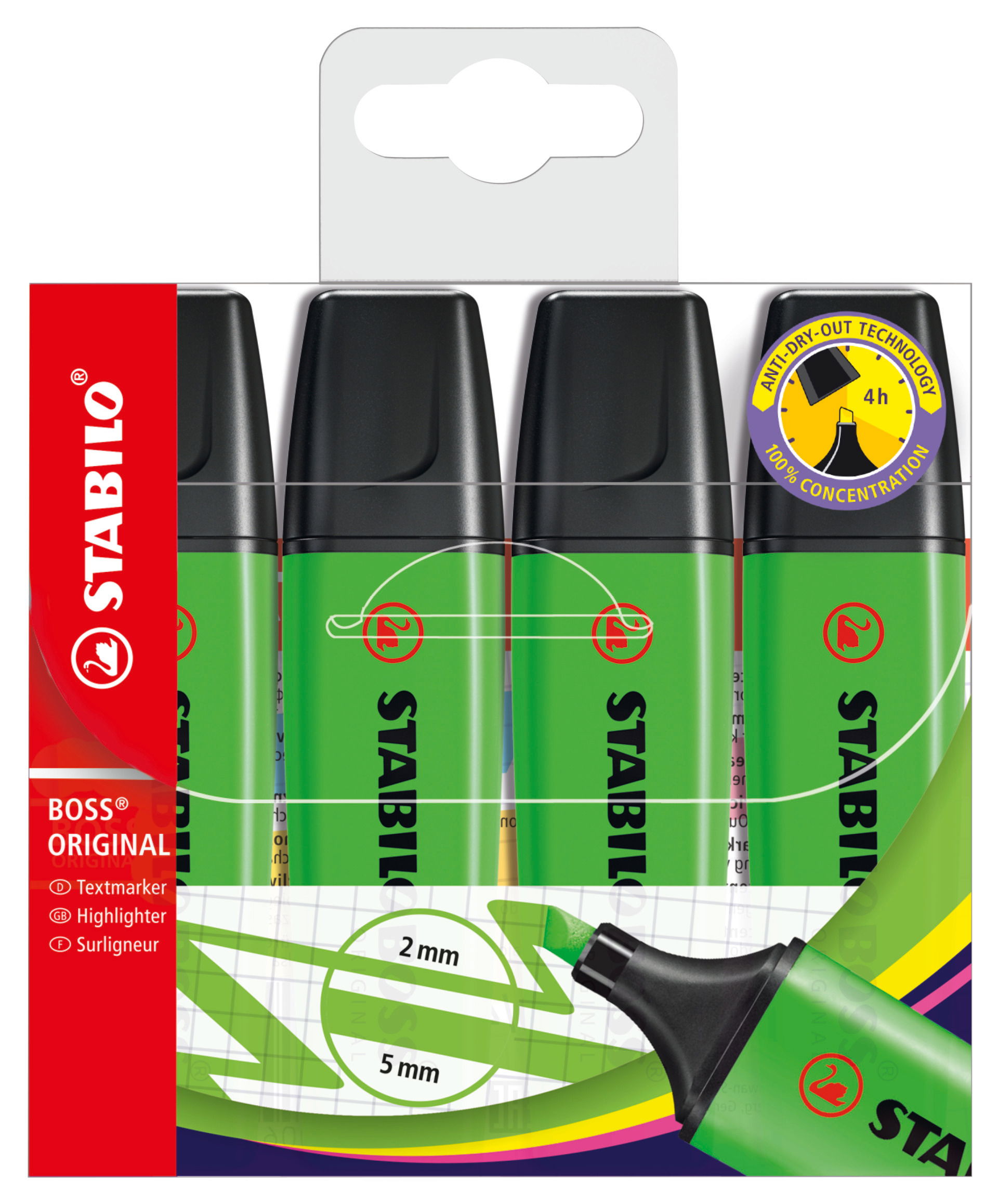 Fluorescente STABILO BOSS ORIGINAL Subrayador fluorescente STABILO BOSS ORIGINAL