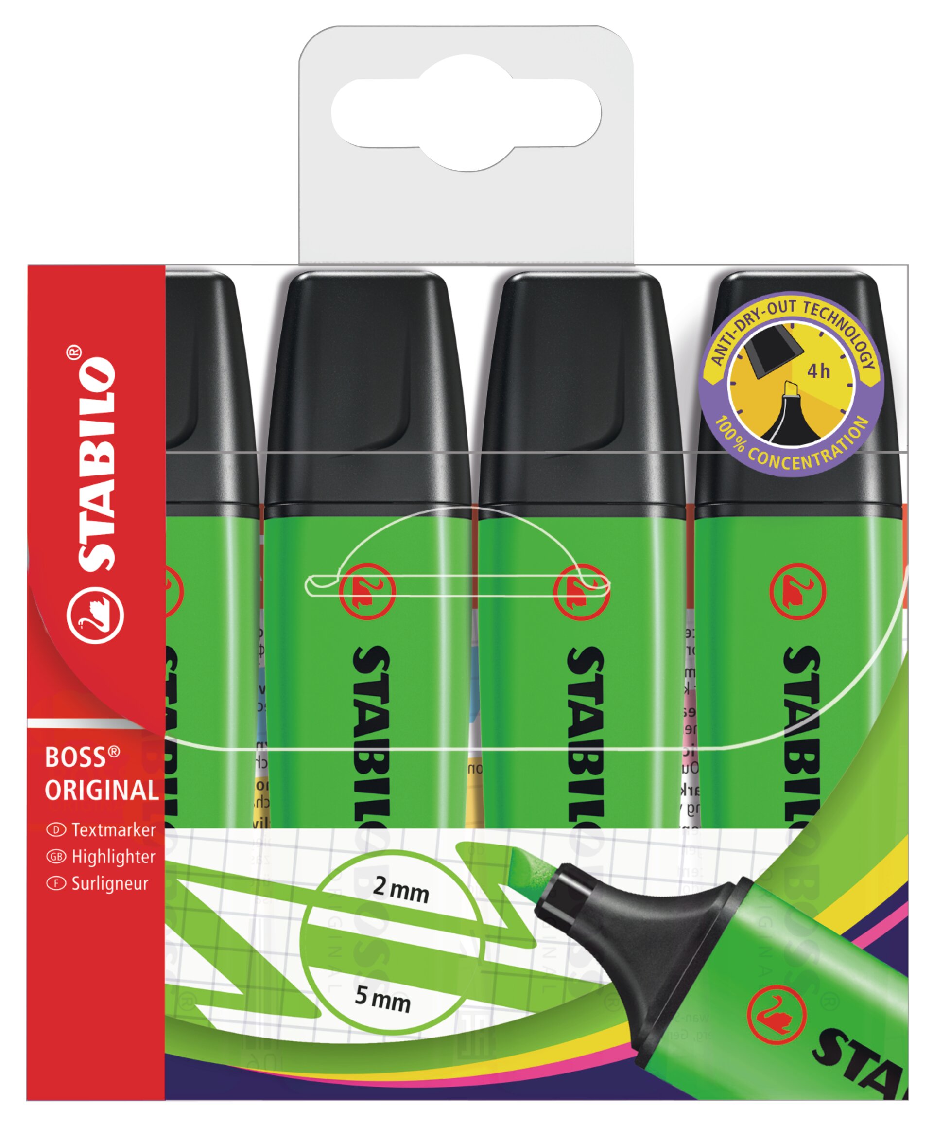 Fluorescente STABILO BOSS ORIGINAL Subrayador fluorescente STABILO BOSS ORIGINAL