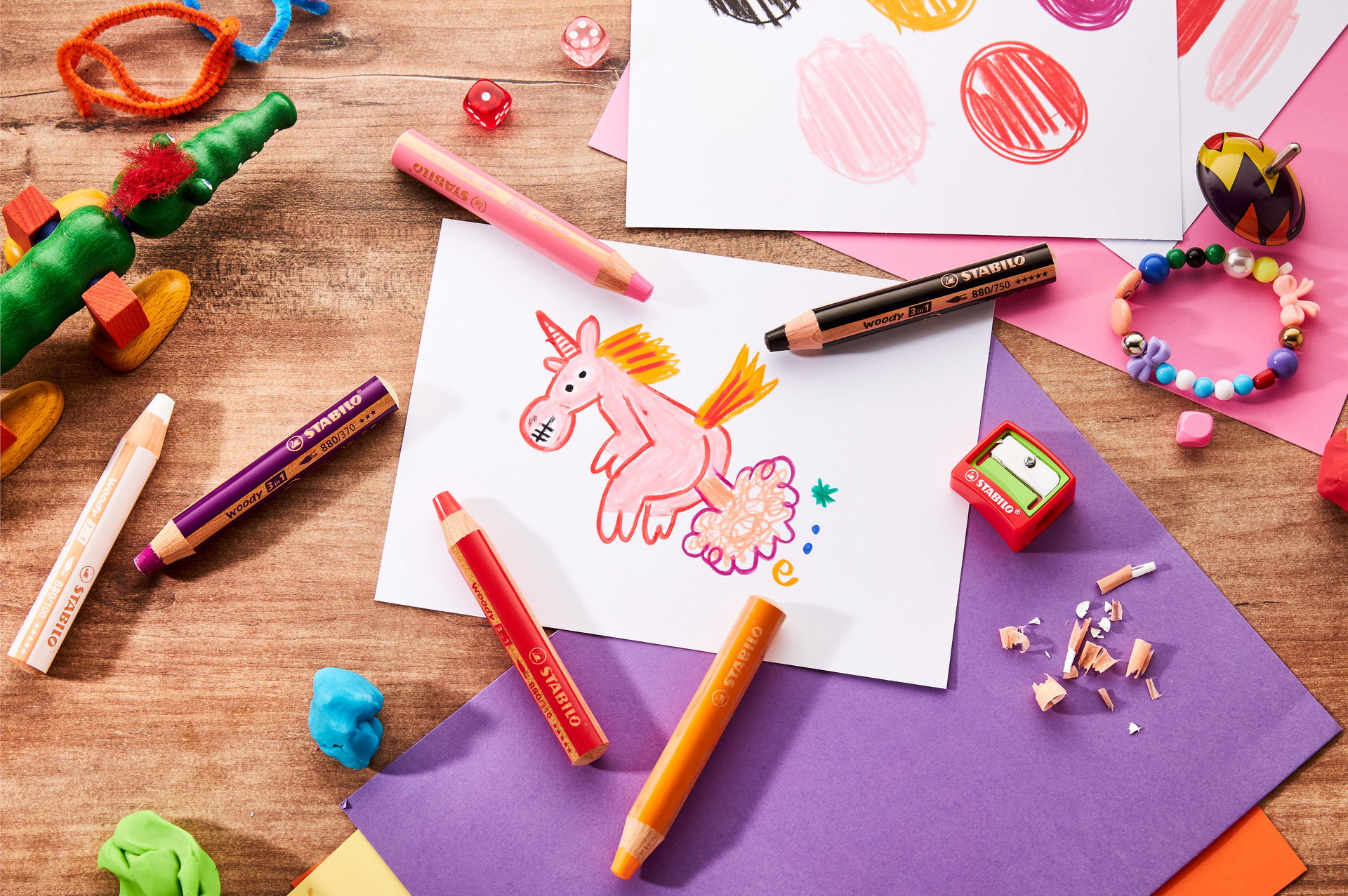 Crayons de couleurs STABILO woody 3 in 1