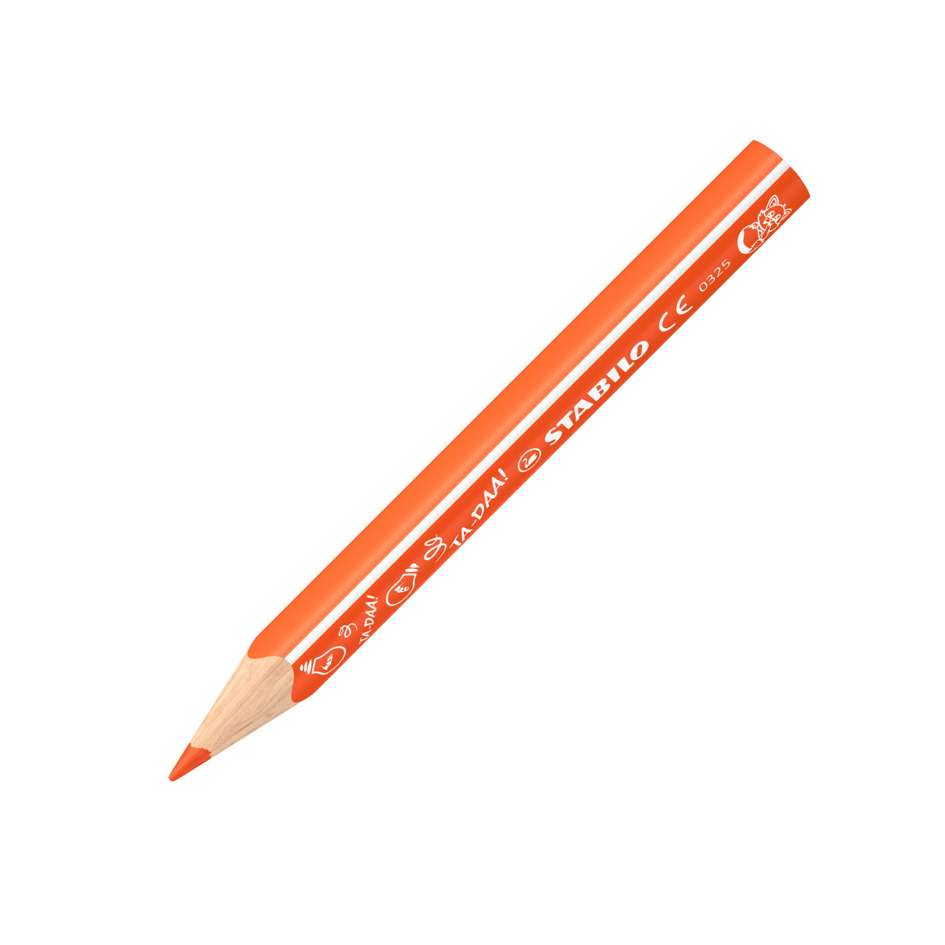 Triangular colored pencil STABILO Trio thick short Animal Vibes Colored Pencils STABILO Trio thick short Animal Vibes
