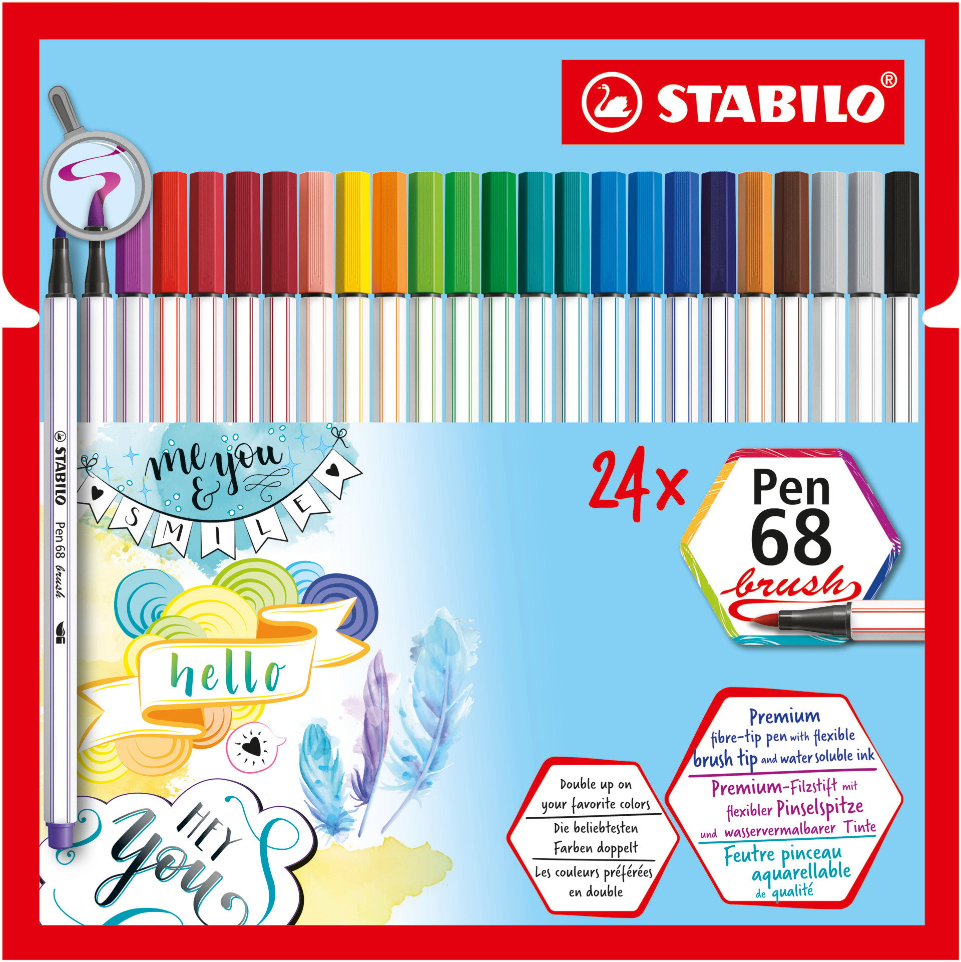 Feutres STABILO Pen 68 brush