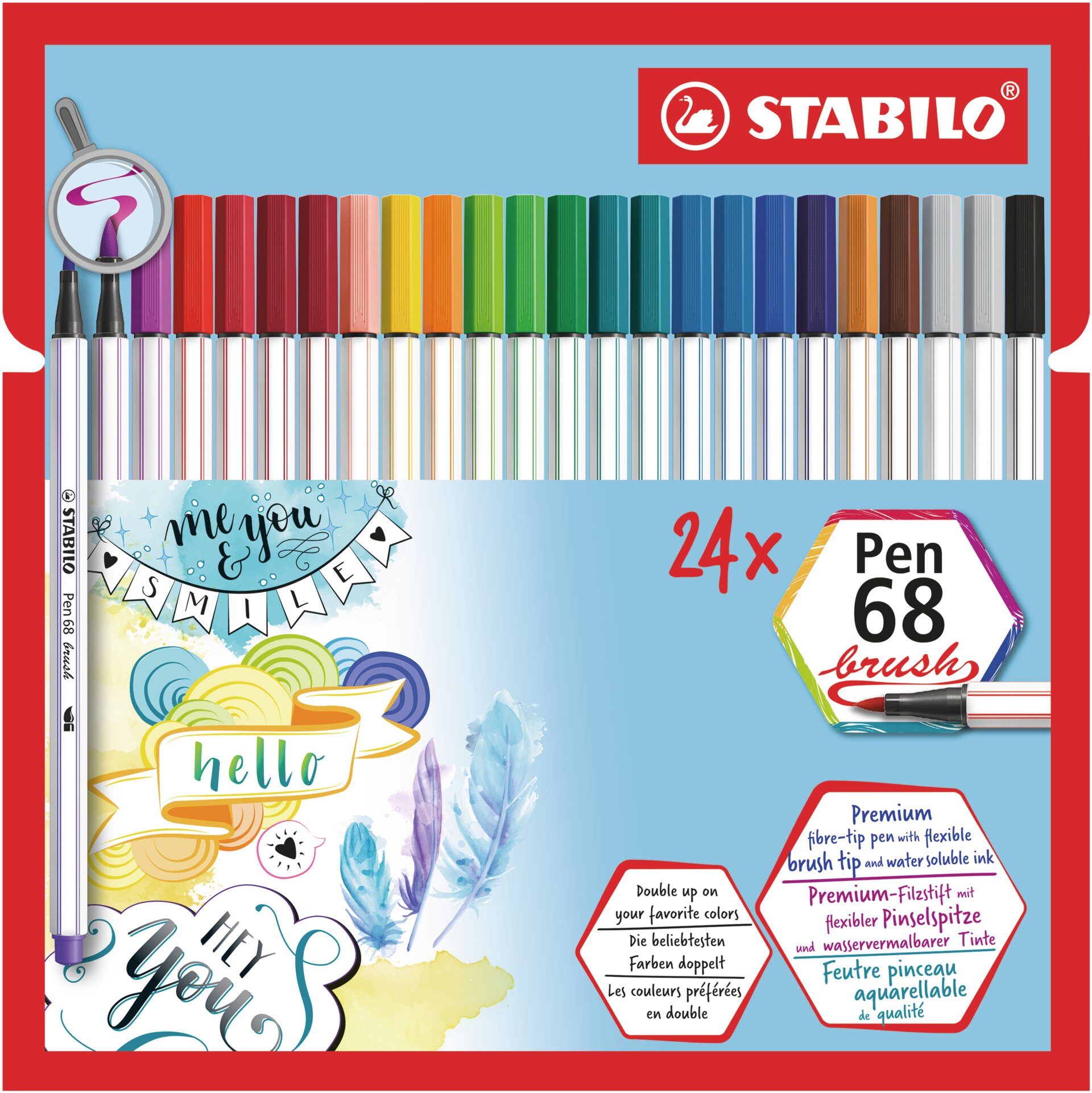 Pennarello STABILO Pen 68 brush