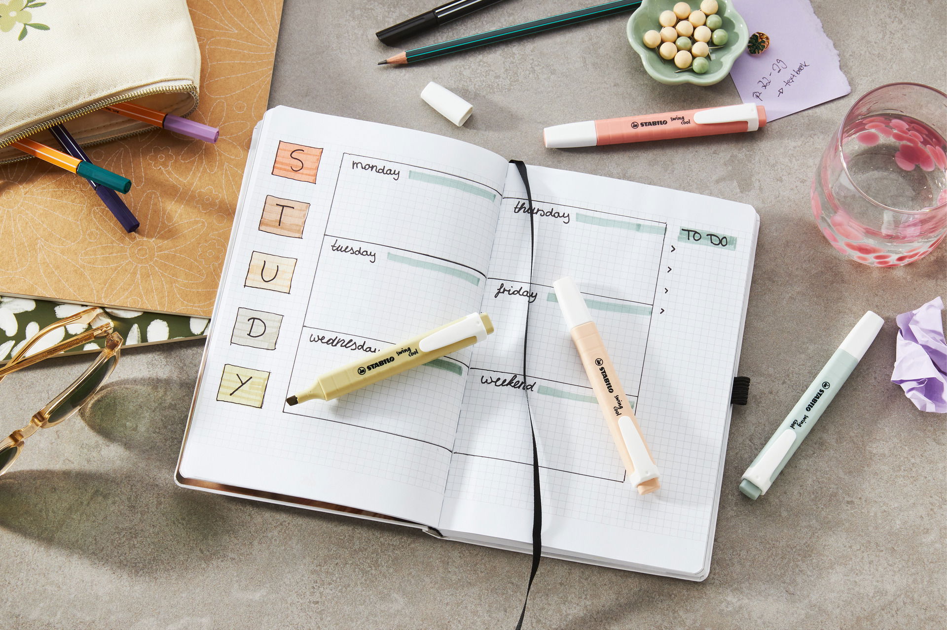 zvýrazňovač STABILO swing cool NatureCOLORS