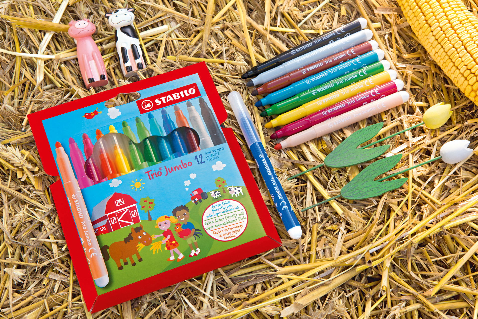 Fiber-Tip Pen STABILO Trio Jumbo