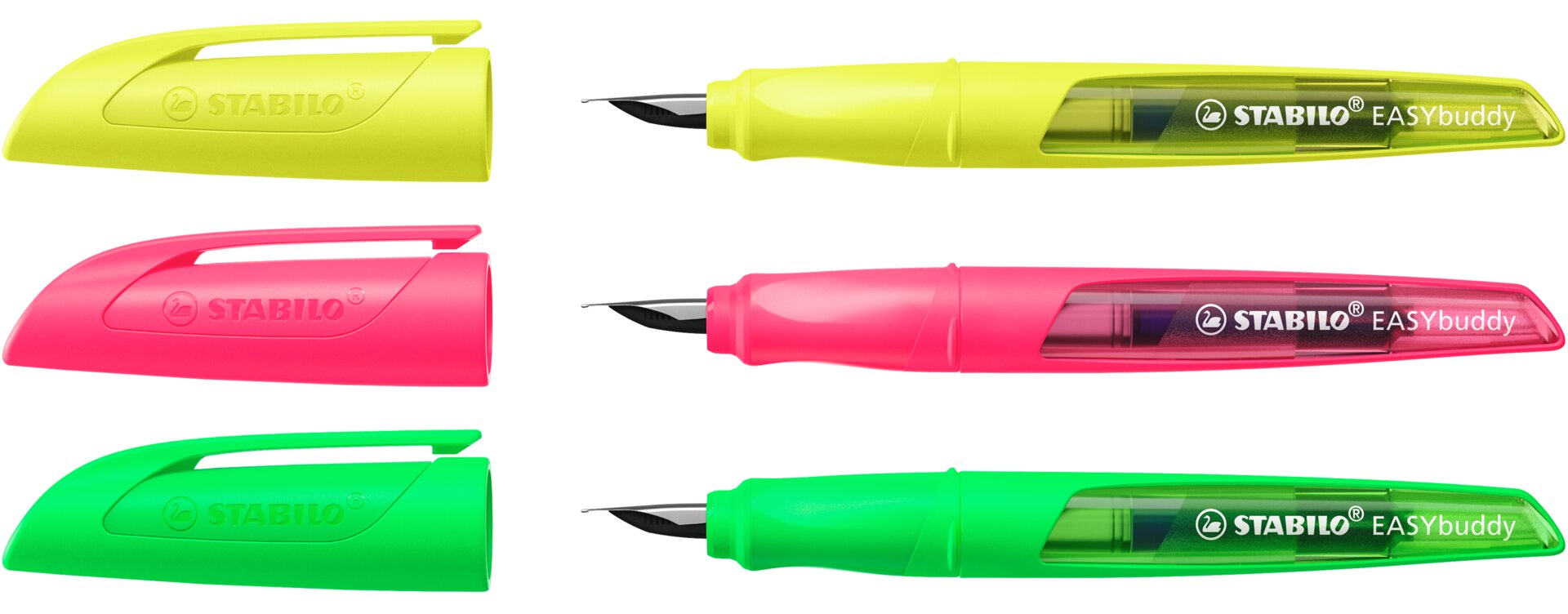 Highlighter, Korrekturmarker, Neon, Tintenmarkierer, Transparente Kappe