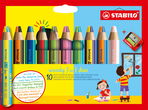 Crayons de couleurs STABILO woody 3 in 1 duo