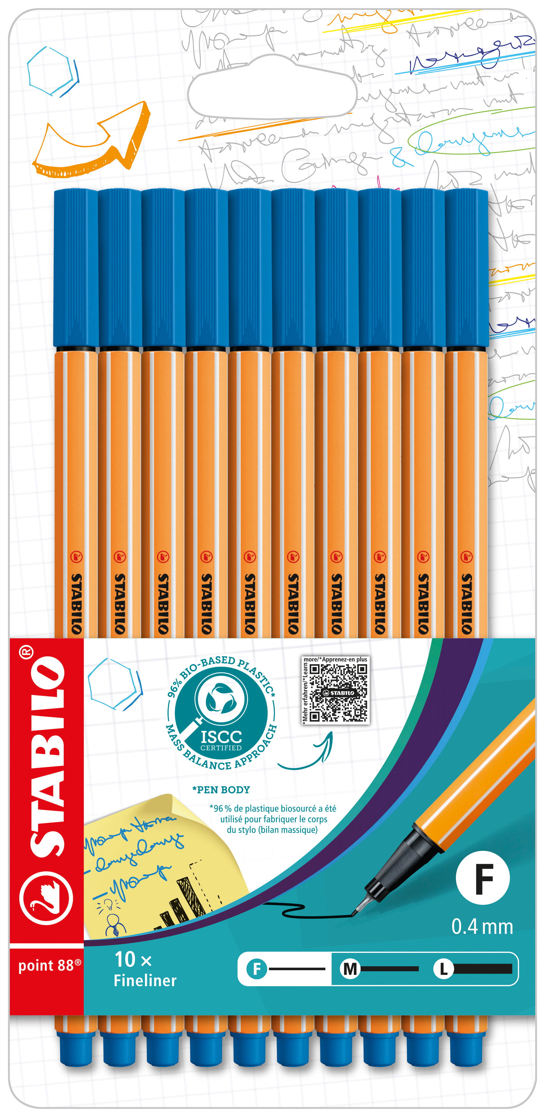 Fineliner & Filzschreiber STABILO point 88 blau