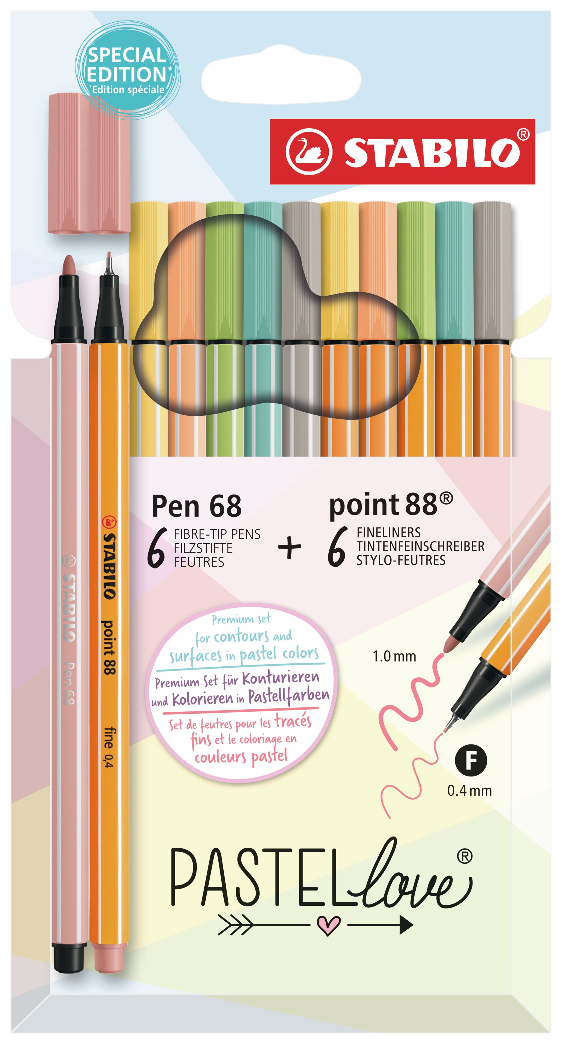 Premium-Filzstift Pen 68 und Fineliner point 88 Premium-Filzstift Pen 68 und Fineliner point 88