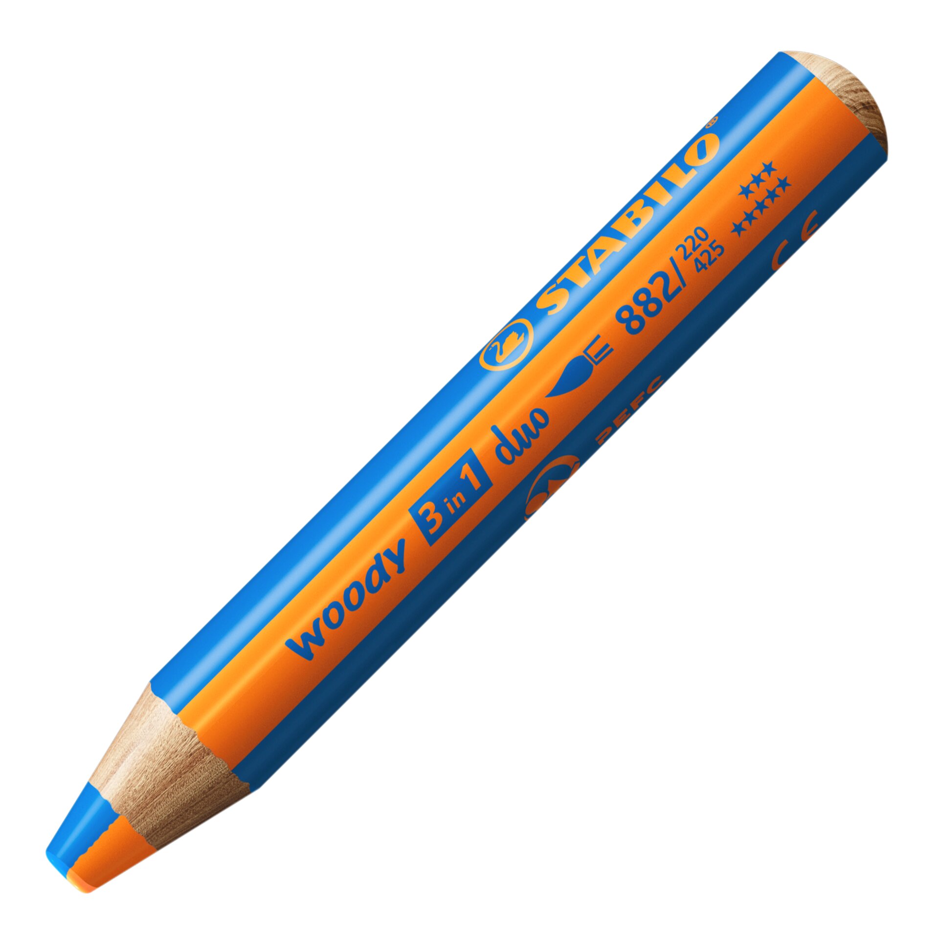 Multifunctioneel kleurpotlood STABILO woody 3 in 1 duo Kleurpotloden STABILO woody 3 in 1 duo