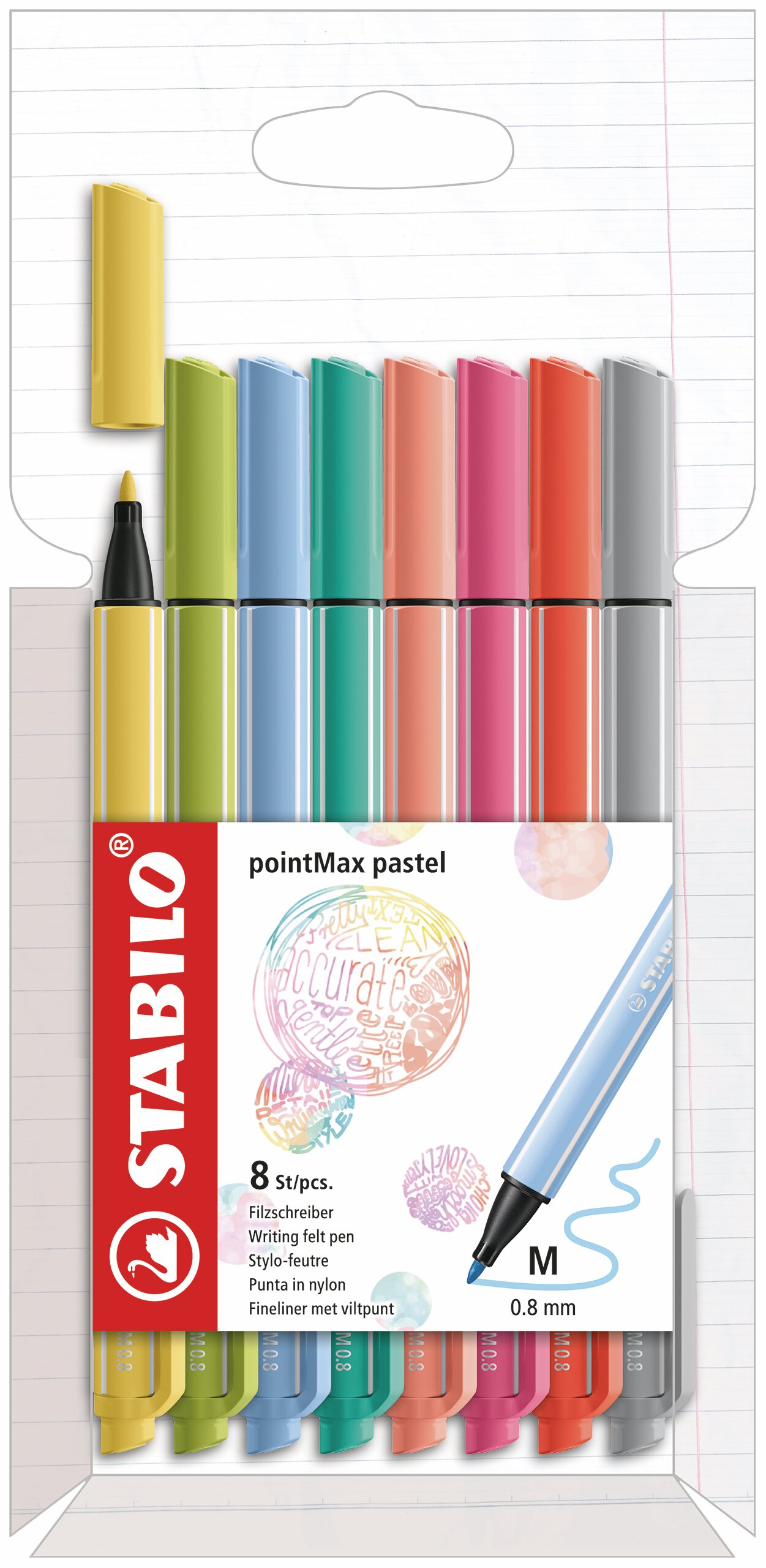 Flamaster do pisania STABILO pointMax Cienkopis / fibrowa końcówka STABILO pointMax