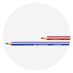 Crayons de couleurs STABILO Trio thick short