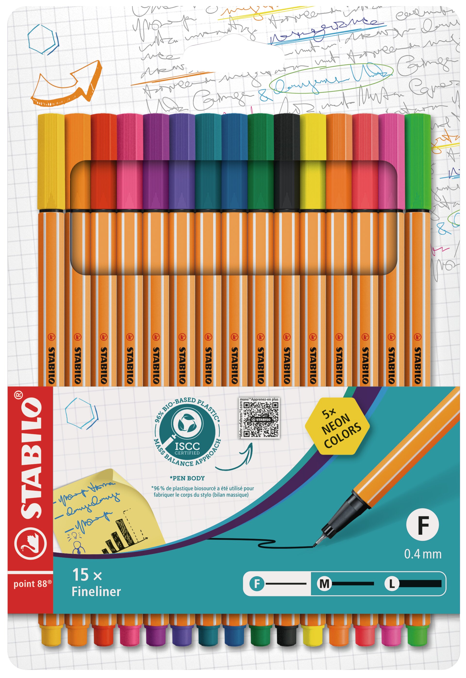 Stylo-feutre pointe fine STABILO point 88 Stylos-feutres STABILO point 88