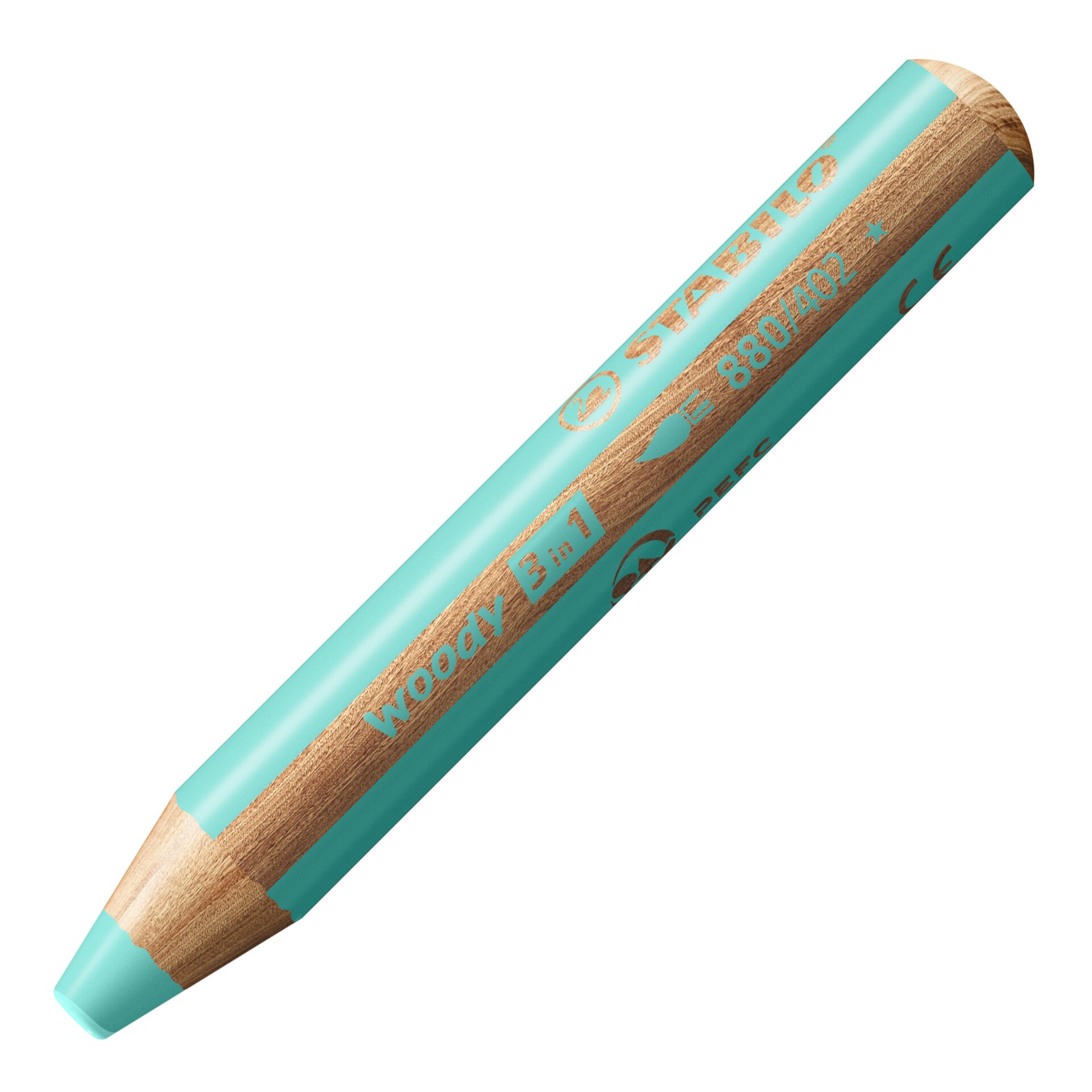 Matita colorata, pastello a cera, acquarello STABILO woody 3 in 1 Matite colorate STABILO woody 3 in 1