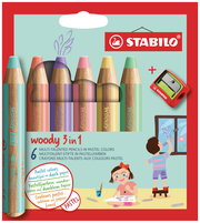 Matite colorate STABILO woody 3 in 1