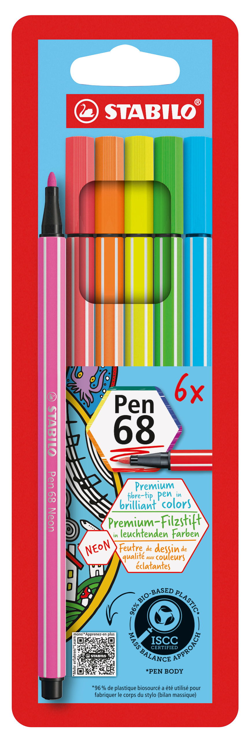 Premium felt-tip pen STABILO Pen 68 Fiber-Tip Pen STABILO Pen 68
