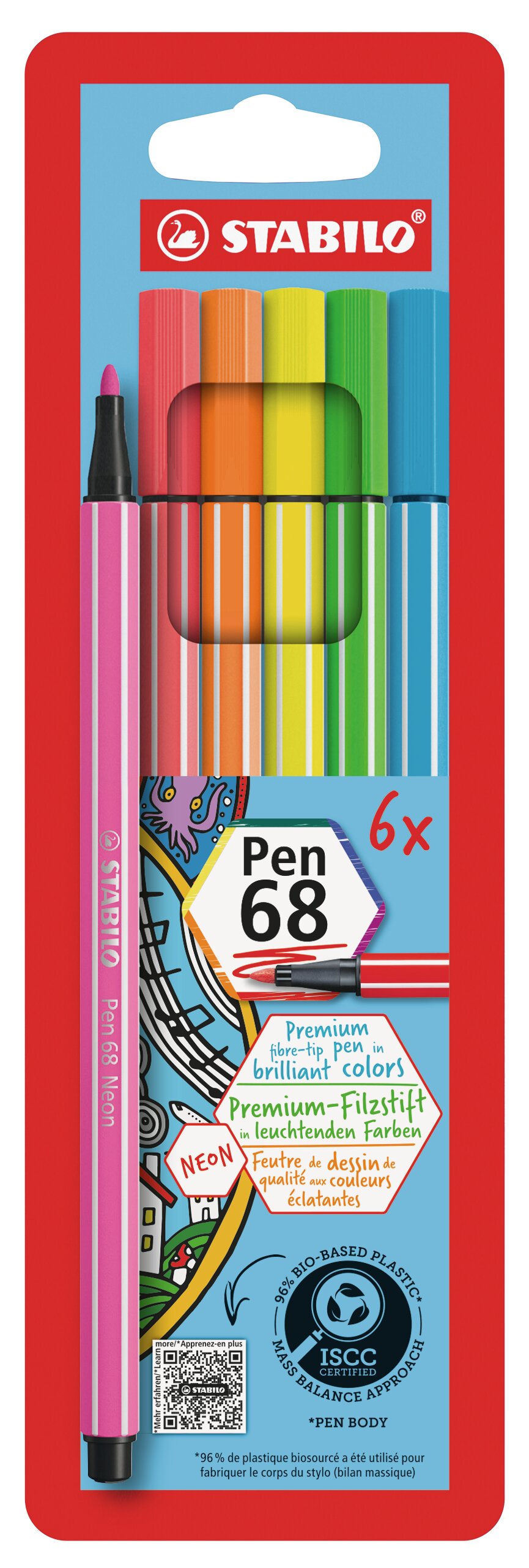 Premium viltstift STABILO Pen 68 Viltstiften STABILO Pen 68