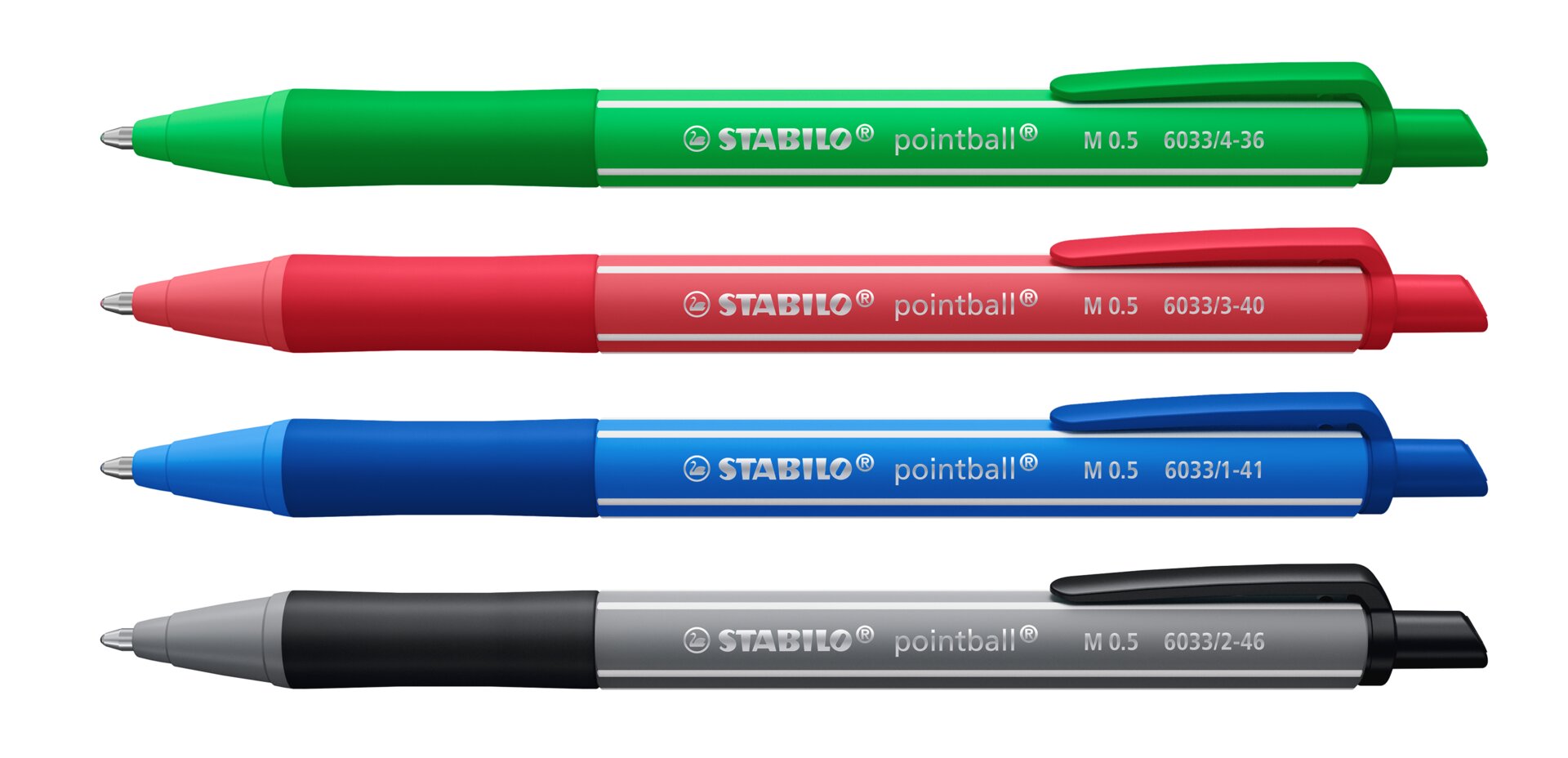Kugelschreiber mit Druckmechanik STABILO pointball colorful Kugelschreiber mit Druckmechanik STABILO pointball colorful