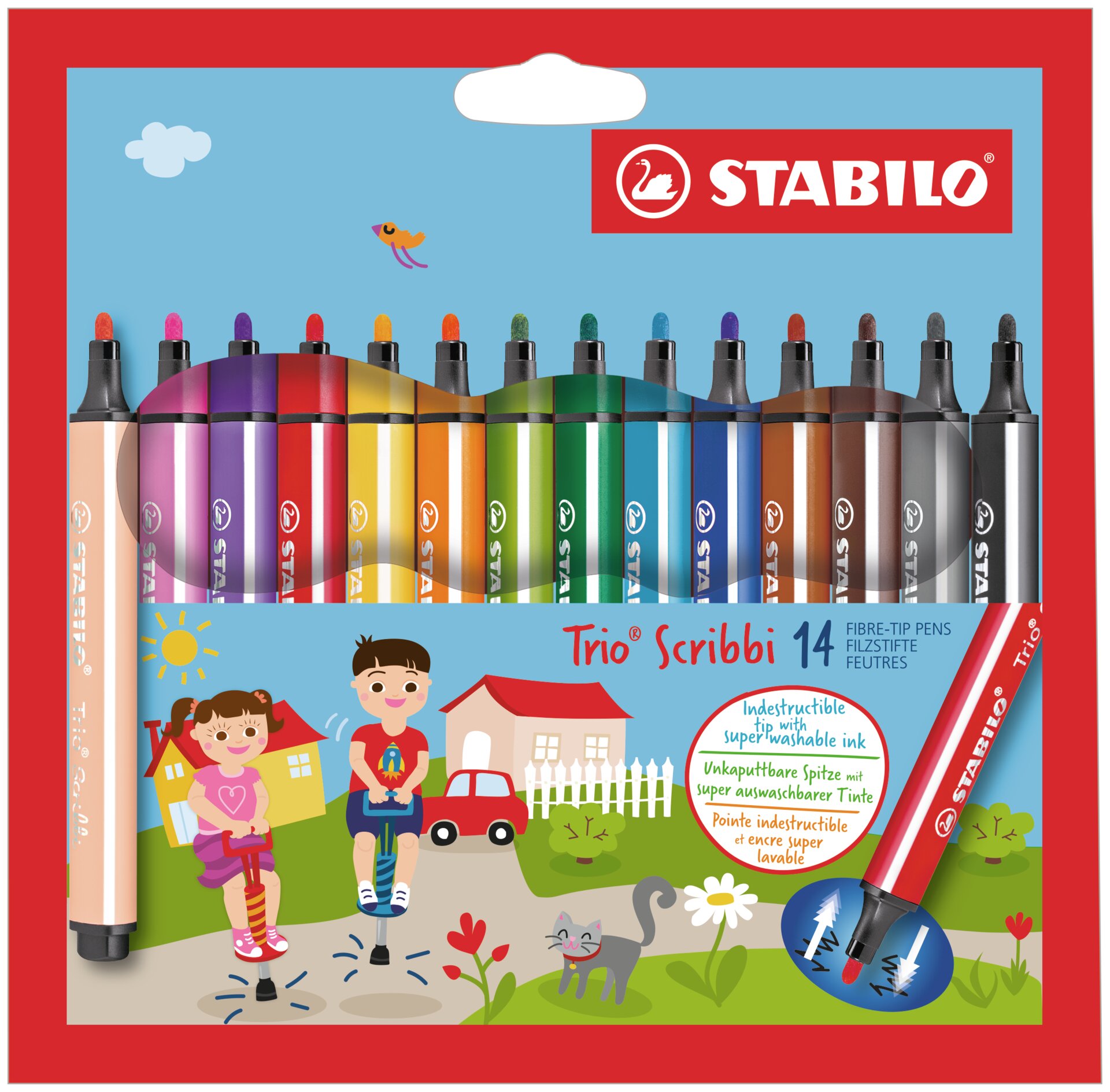 Felt tip pen STABILO Trio Scribbi Fiber-Tip Pen STABILO Trio Scribbi