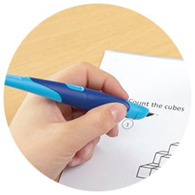 Füller STABILO EASYbirdy, Bleistift, Kugelstift, Klemmblock, Papier, zeichnen