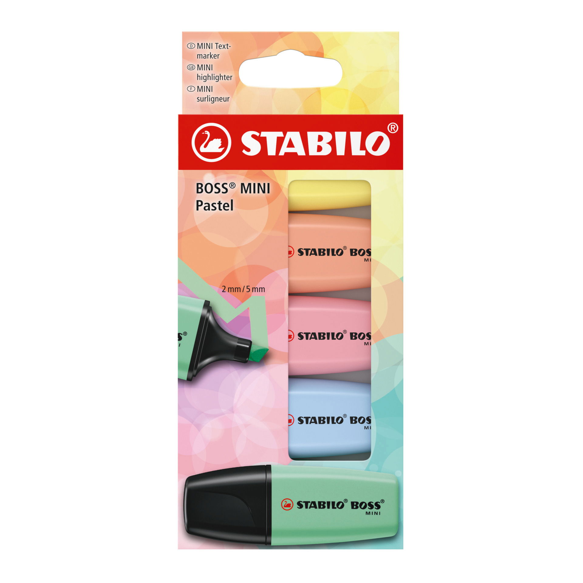 Fluorescente pastel STABILO BOSS MINI Pastel Subrayador fluorescente STABILO BOSS MINI Pastel