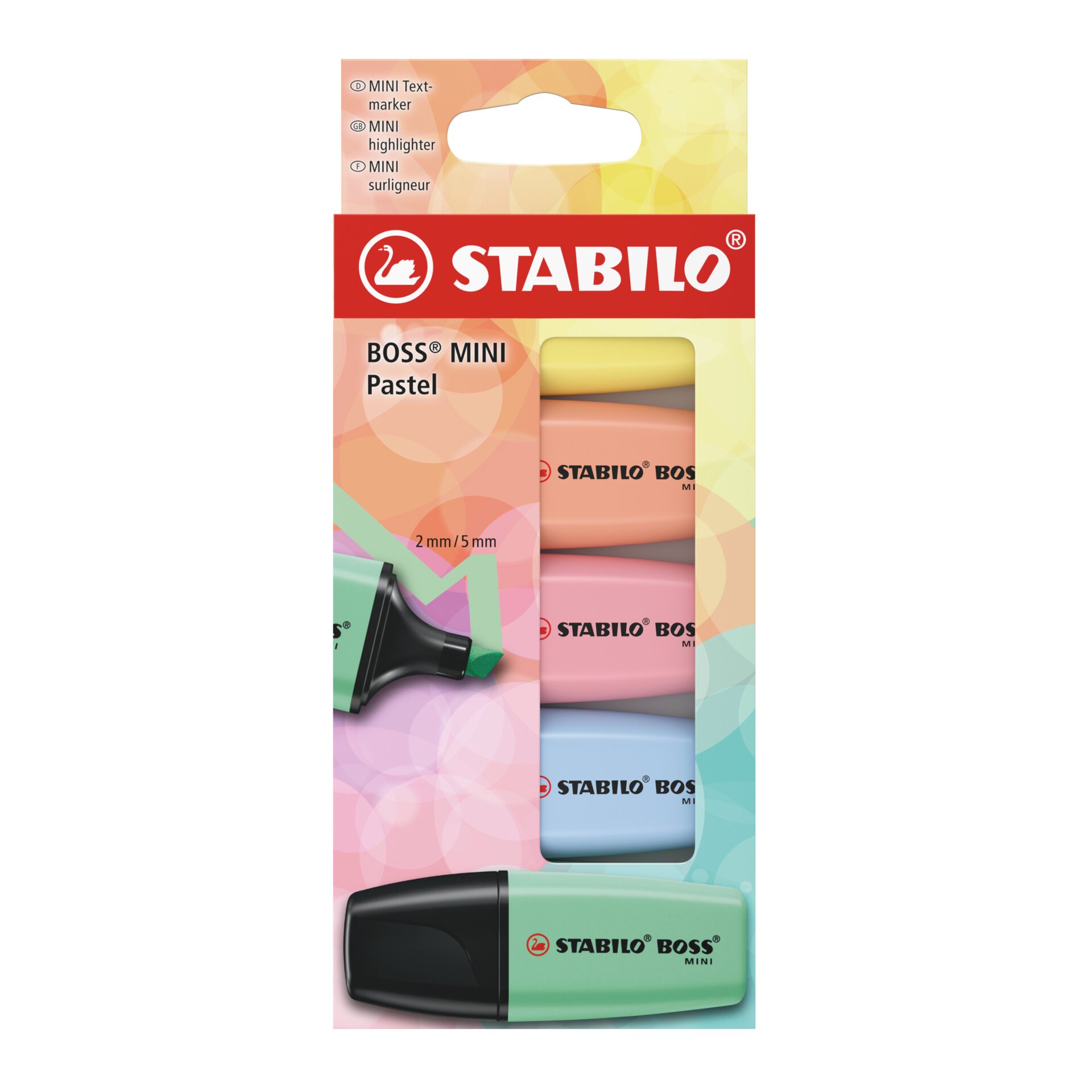 Mini surligneur pastel STABILO BOSS MINI Pastel Text Marqueurs STABILO BOSS MINI Pastel