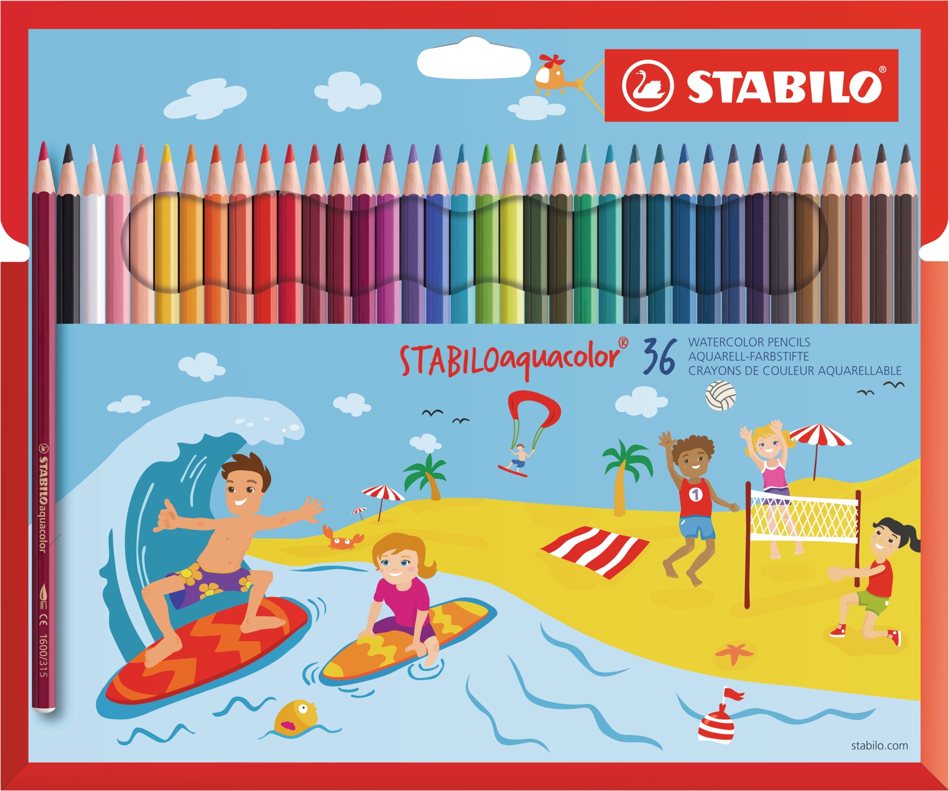 Crayon de couleur aquarellable STABILOaquacolor Crayons de couleurs STABILOaquacolor