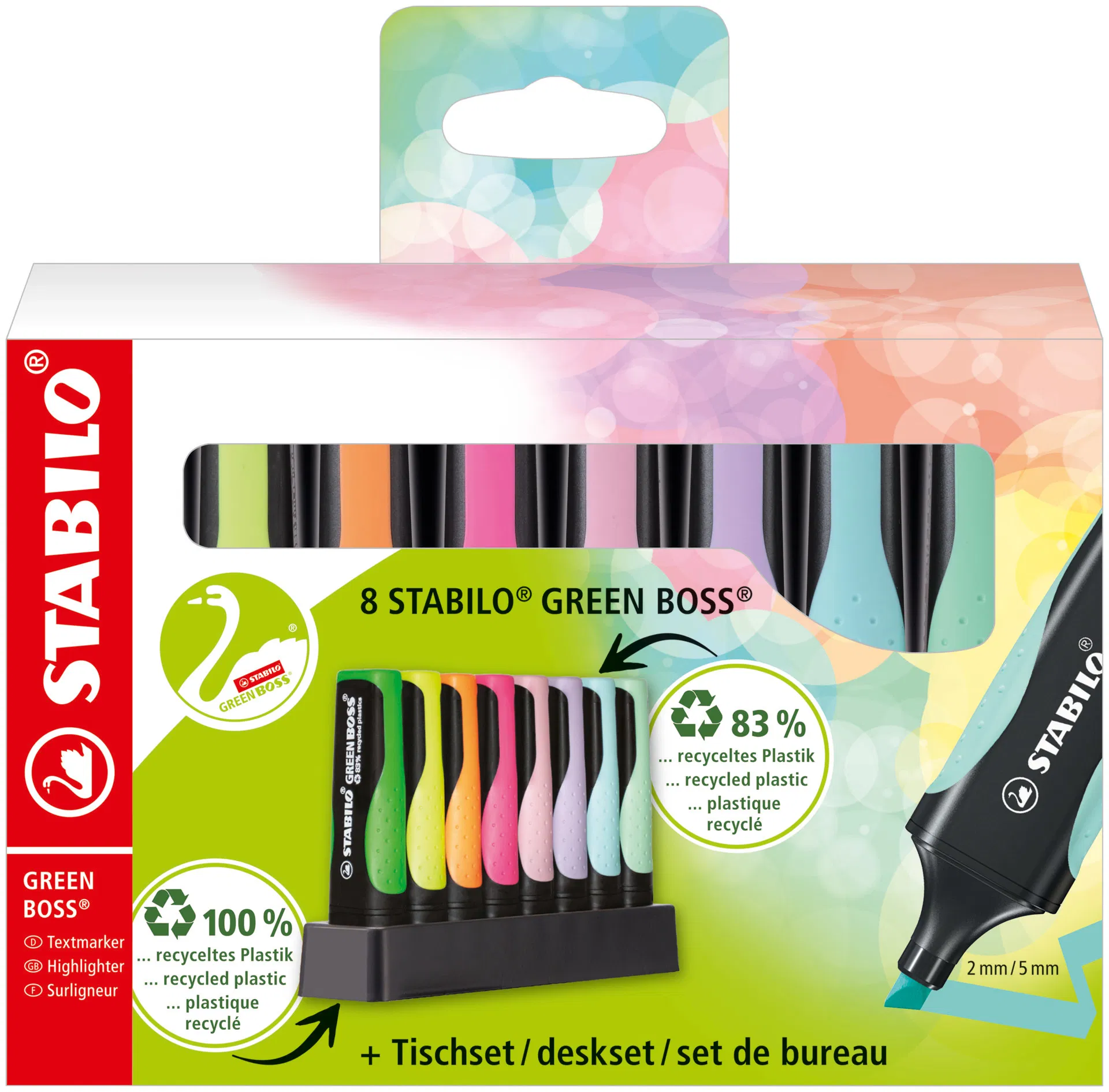Textmarker STABILO GREEN BOSS Pastel