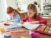 Buntstifte STABILO EASYcolors, Kinderzeichnen, Buntstifte, Schulheft, Kunstprojekt, Papiere