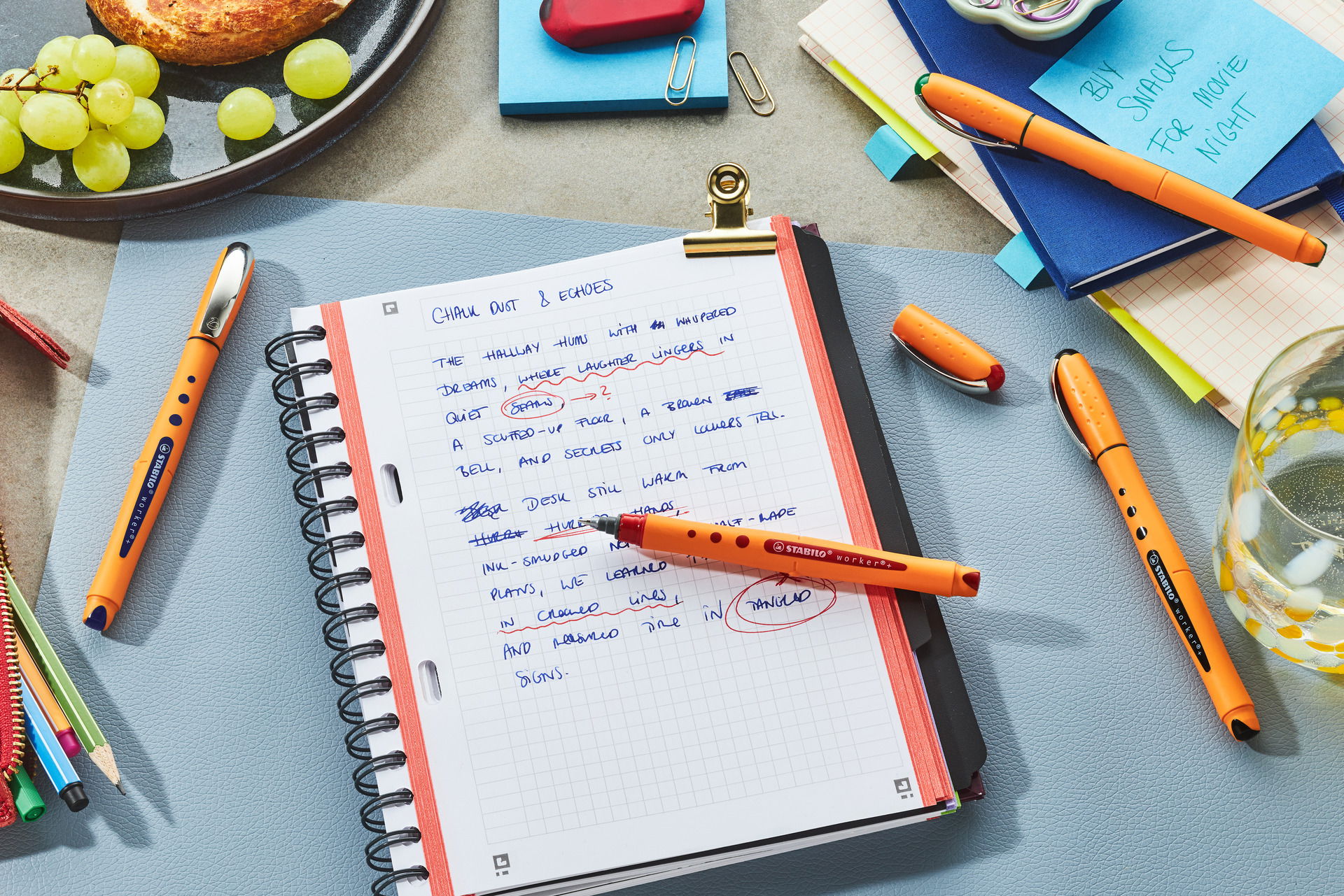 Rollerball STABILO worker+ fine / medium