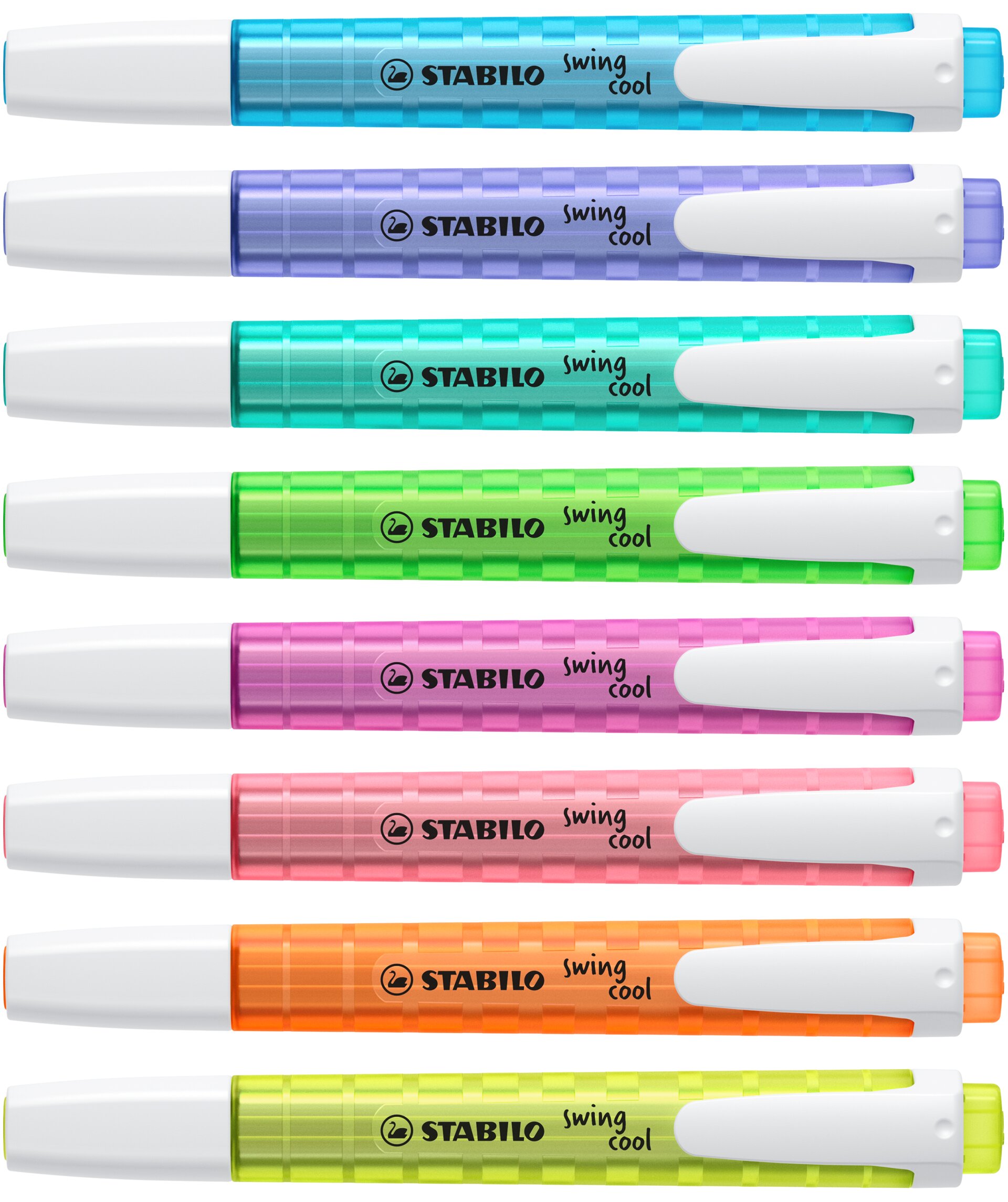 Evidenziatore tascabile STABILO swing cool Highlightstift, Marker, bunt, Drehstift, Stabilo Swing Cool