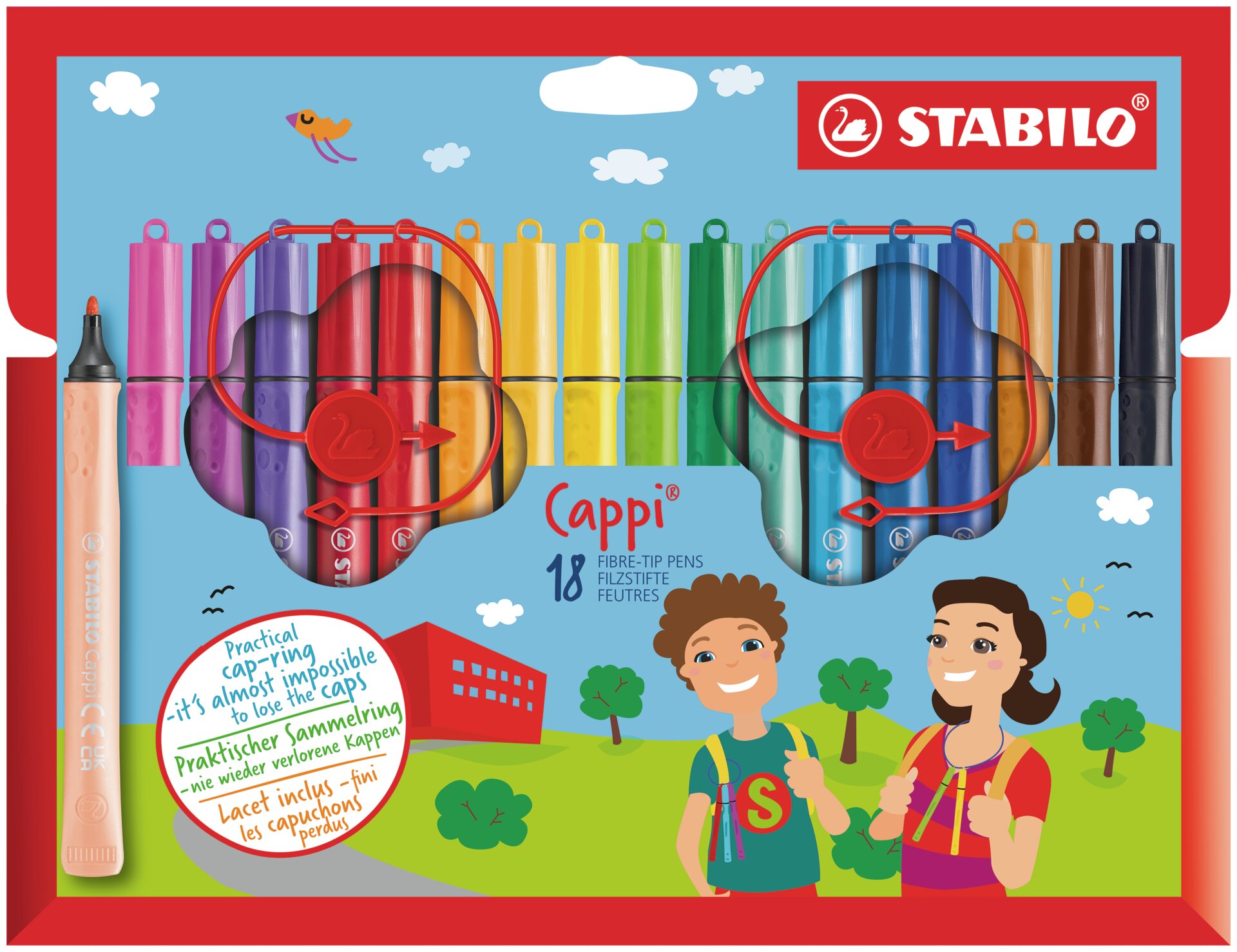 Filzstift STABILO Cappi Fasermaler STABILO Cappi