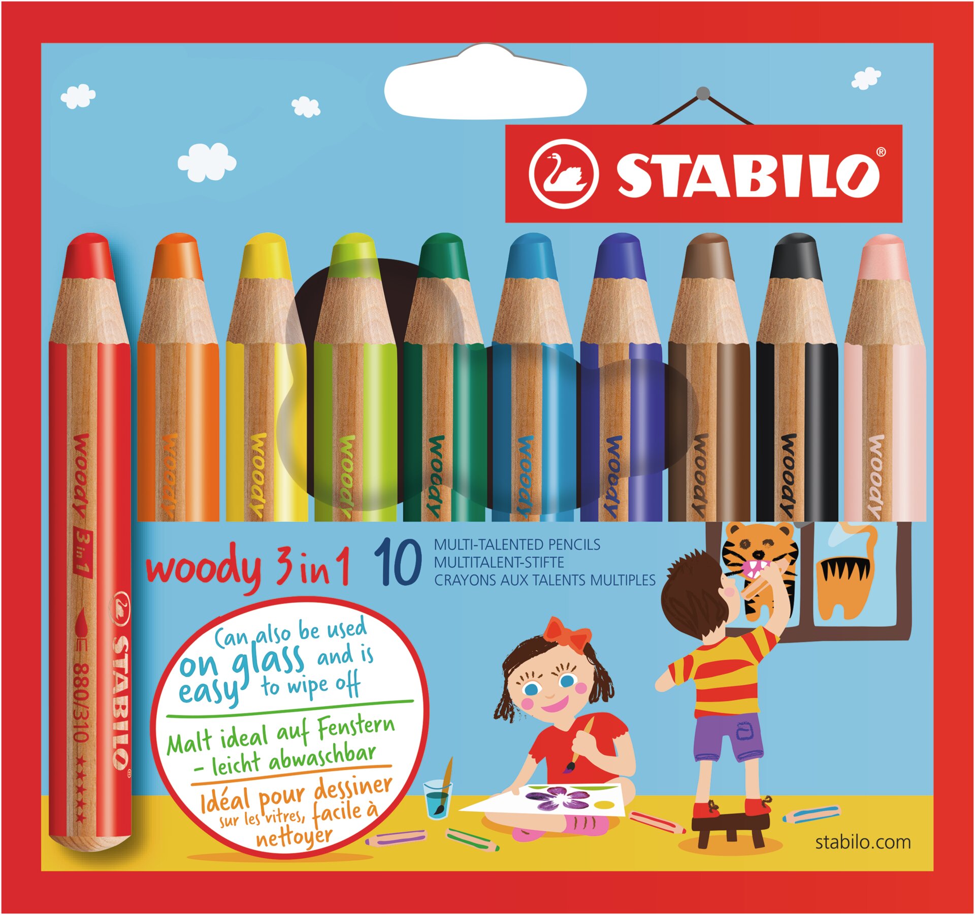 Kleurpotloden STABILO woody 3 in 1