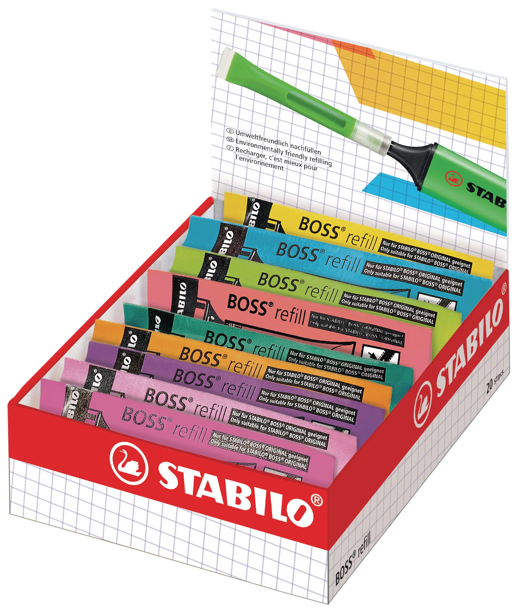 STABILO BOSS náhradní náplň STABILO BOSS refill Náplne STABILO BOSS refill