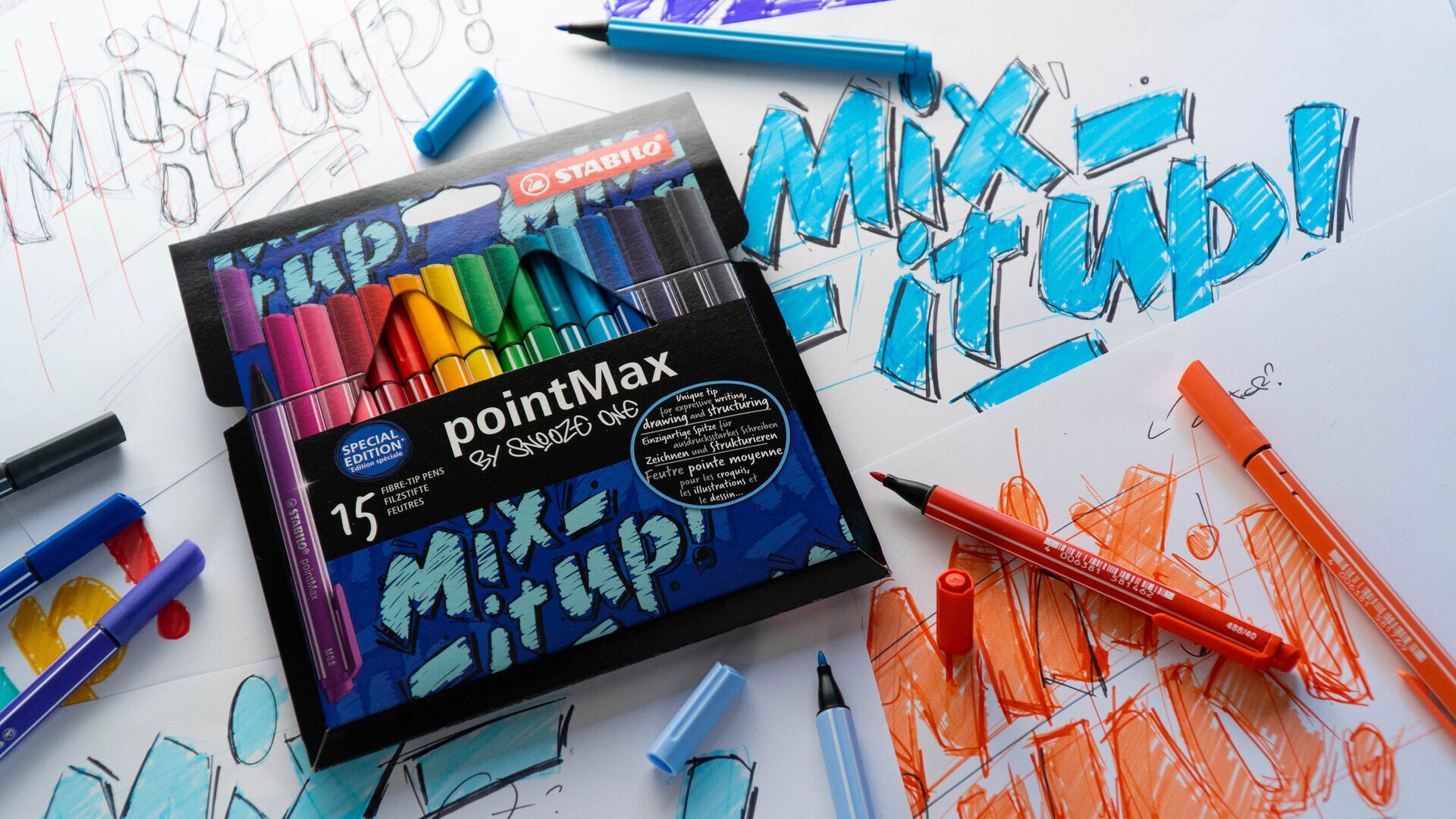 Jemná linka/Fiber- Tip Pen STABILO pointMax