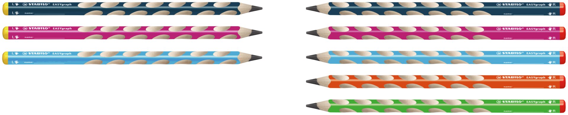 Crayon graphite ergonomique STABILO EASYgraph Crayon graphite ergonomique STABILO EASYgraph